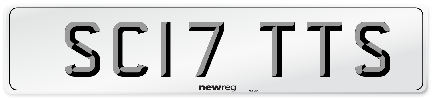 SC17 TTS Number Plate from New Reg